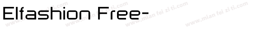 Elfashion Free字体转换
